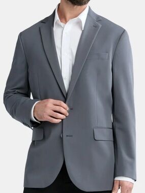 NWT George Charcoal Gray Blazer XL Modern Fit Suit Jacket